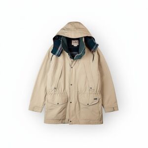 Vintage Woolrich Made in USA Tan Mountain Parka Wool Lined XL